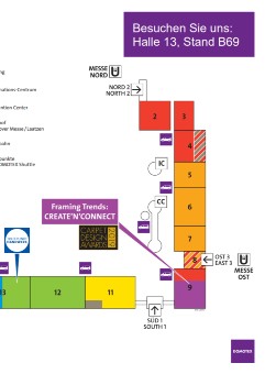 Hallenplan Messe DOMOTTEX Hannover 2019