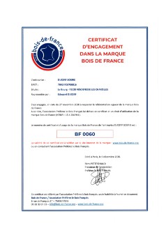 Bois de France Zertifikat für Sägewerk Ducerf
